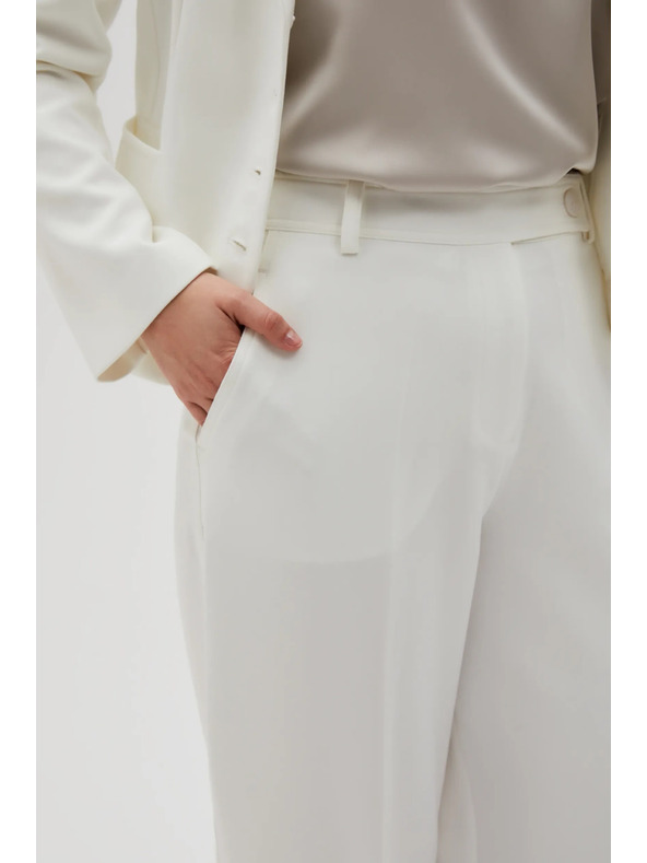 Moodo Бели дамски панталони Moodo