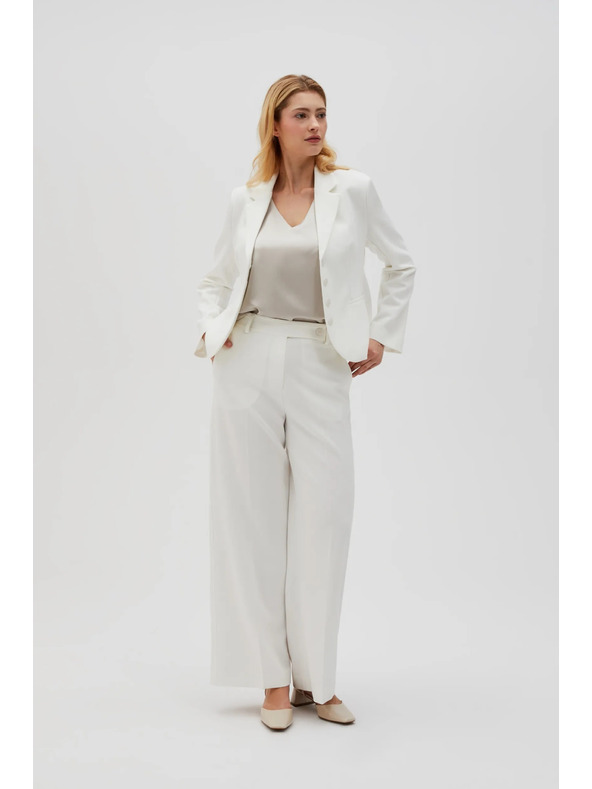 Moodo Бели дамски панталони Moodo
