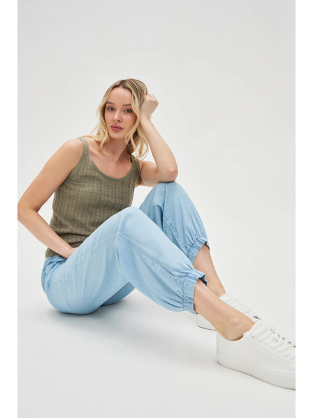 Moodo Светлосини дамски панталони Moodo