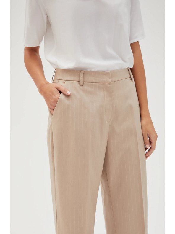 Moodo Бежови официални дамски панталони Moodo