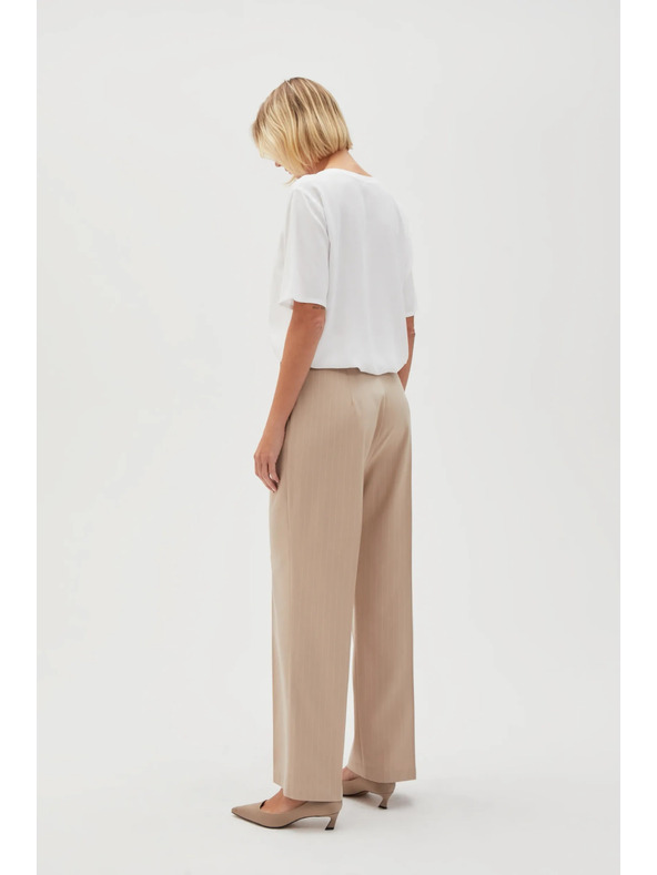 Moodo Бежови официални дамски панталони Moodo