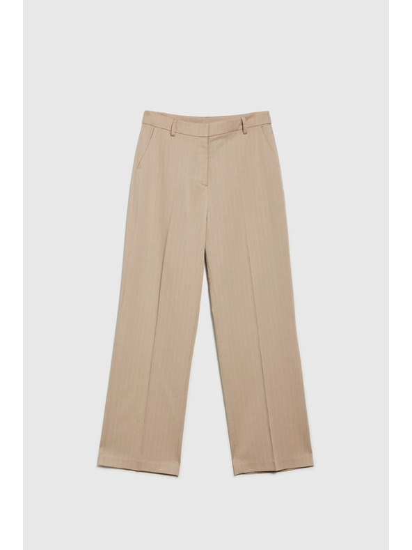 Moodo Бежови официални дамски панталони Moodo