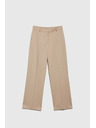 Moodo Бежови официални дамски панталони Moodo
