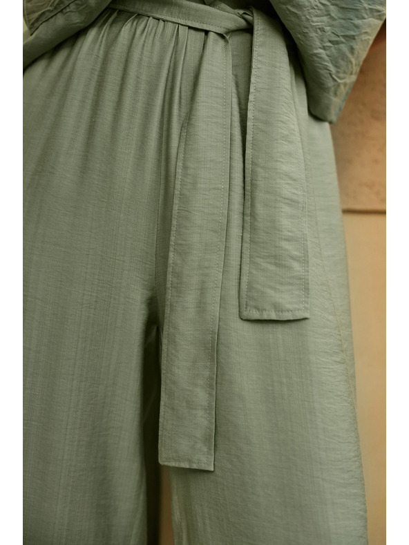 Moodo Маслинени дамски панталони Moodo