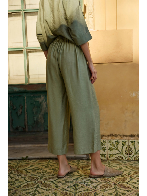 Moodo Маслинени дамски панталони Moodo