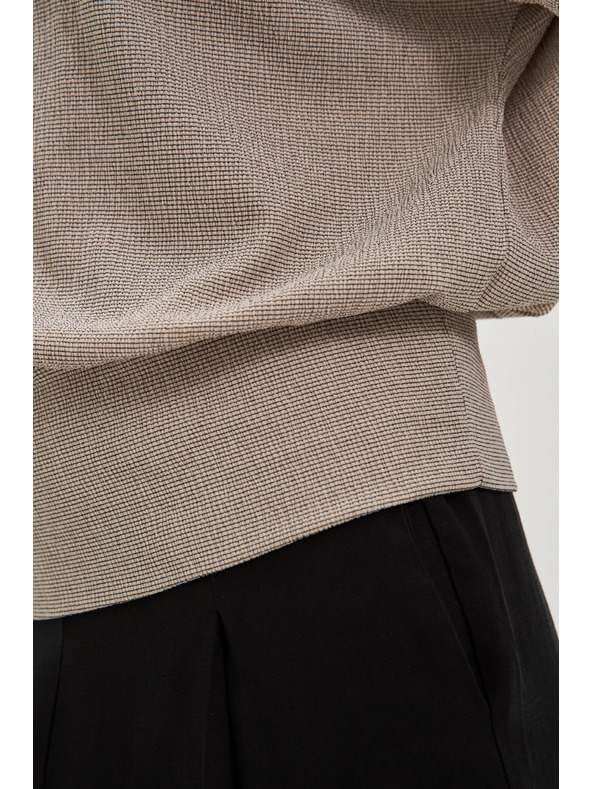 Moodo Бежова дамска тениска Moodo