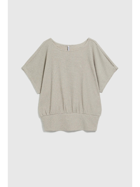 Moodo Бежова дамска тениска Moodo