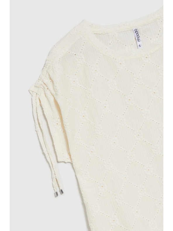 Moodo Бяла дамска тениска Moodo