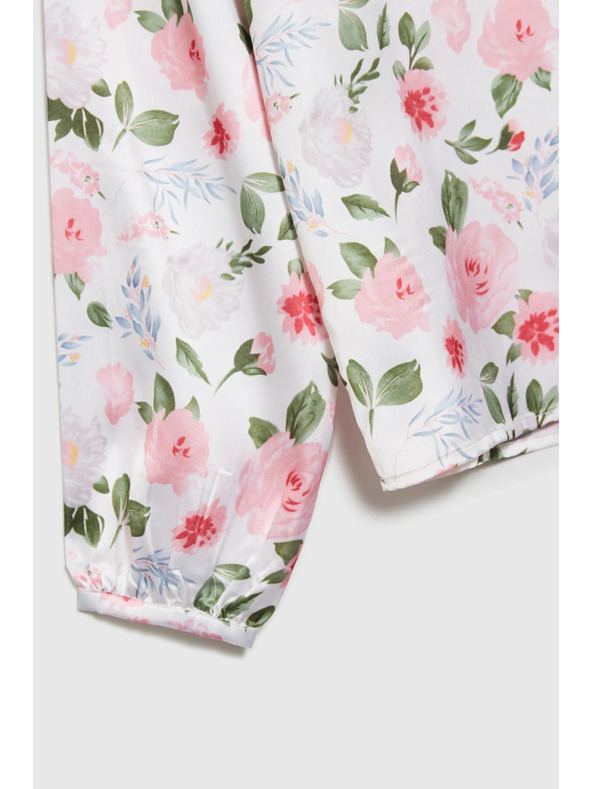 Moodo Бяла дамска цветна блуза Moodo