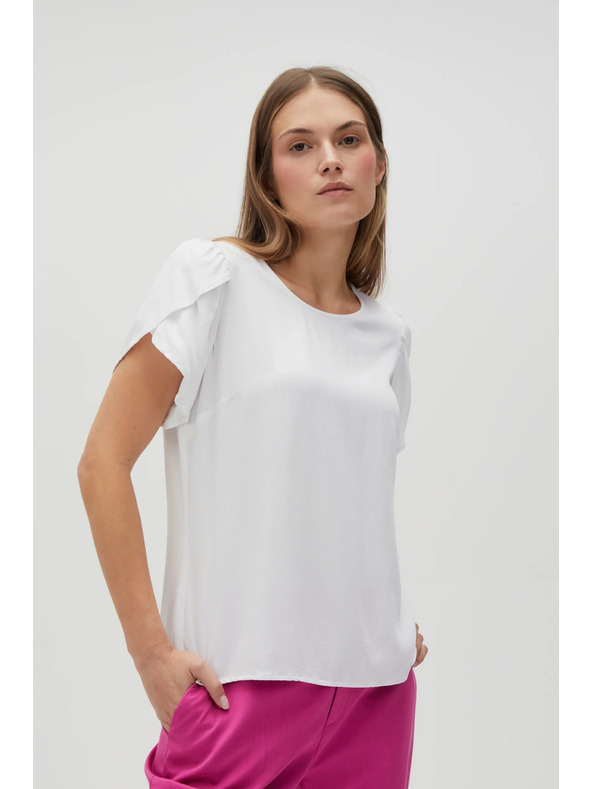 Moodo Бяла дамска блуза Moodo