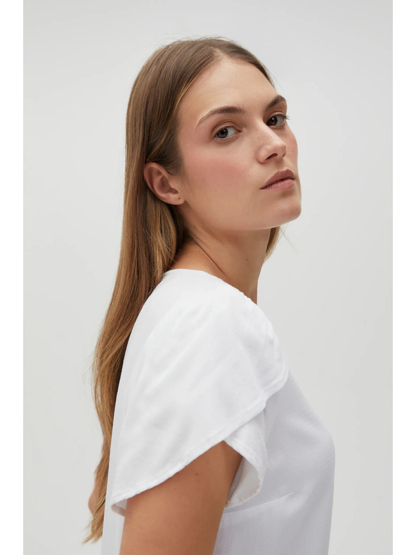 Moodo Бяла дамска блуза Moodo