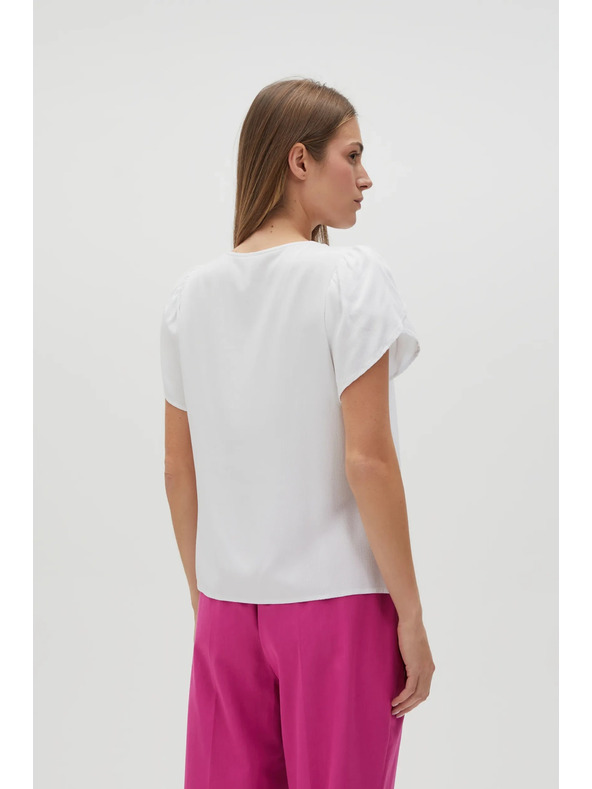 Moodo Бяла дамска блуза Moodo