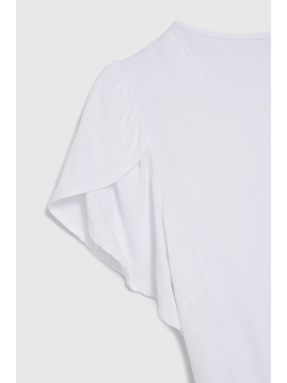 Moodo Бяла дамска блуза Moodo