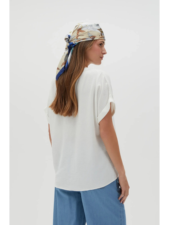 Moodo Бяла дамска блуза Moodo