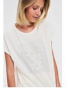 Moodo Бяла дамска тениска Moodo