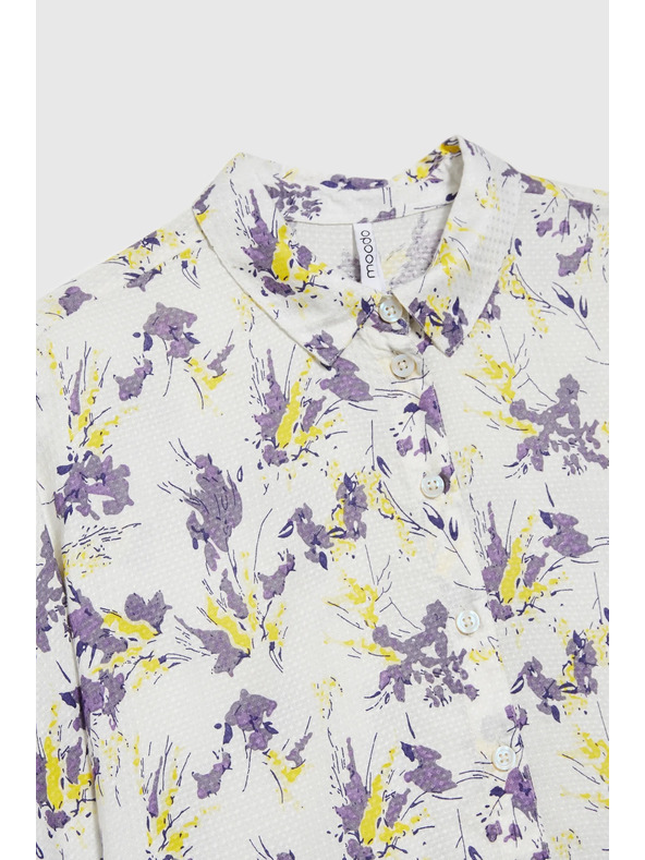 Moodo Светла цветна дамска риза Moodo