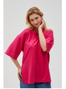 Moodo Фуксиева дамска суитшърт с цепки Moodo