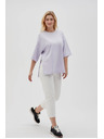 Moodo Лилава дамска суитшърт с цепки Moodo