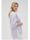 Moodo Лилава дамска суитшърт с цепки Moodo