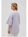 Moodo Лилава дамска суитшърт с цепки Moodo