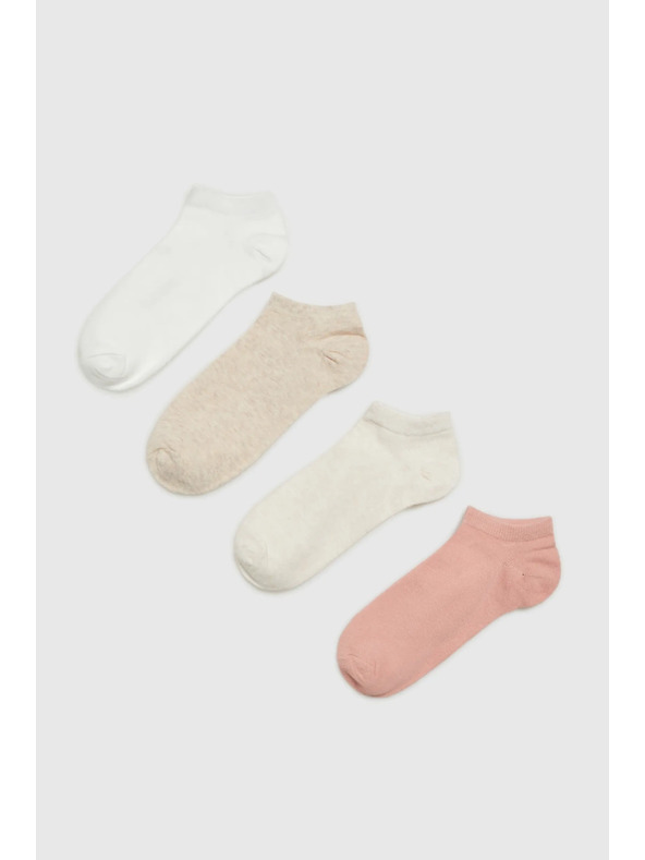 Moodo Светлобежови дамски чорапи Moodo