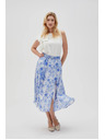 Moodo Синя дамска цветна пола Moodo