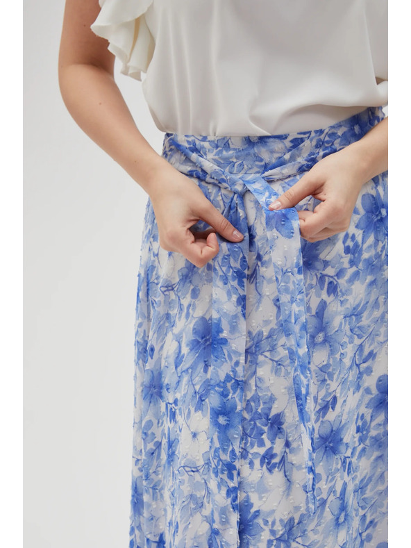 Moodo Синя дамска цветна пола Moodo