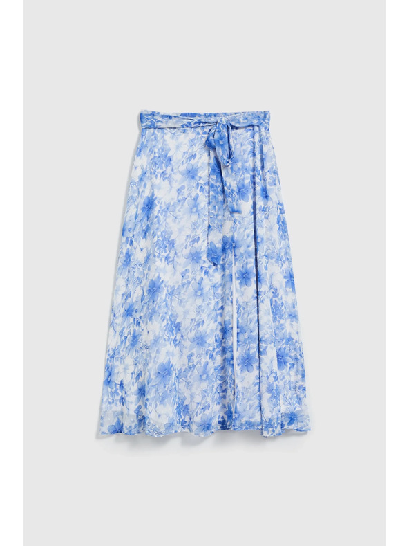 Moodo Синя дамска цветна пола Moodo