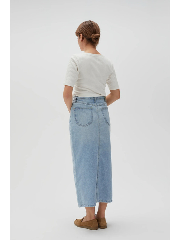 Moodo Дълга дънкова пола с цепка Moodo