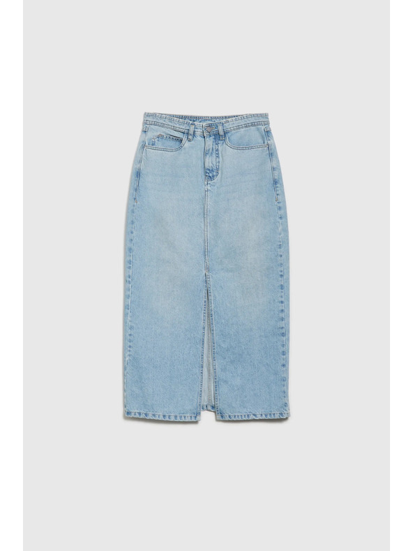 Moodo Дълга дънкова пола с цепка Moodo