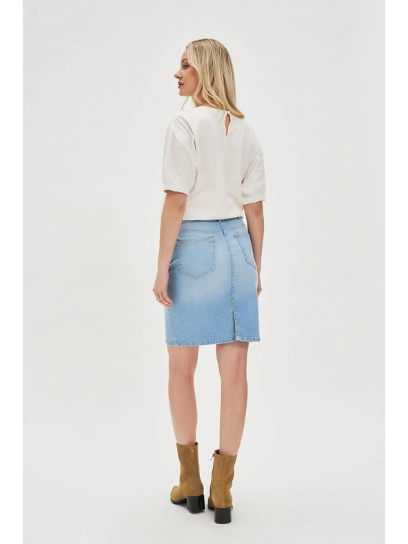 Moodo Дамска синя дънкова пола Moodo