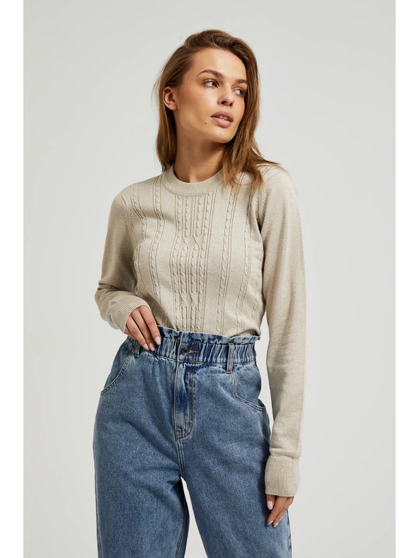 Moodo Бежов дамски суитшърт