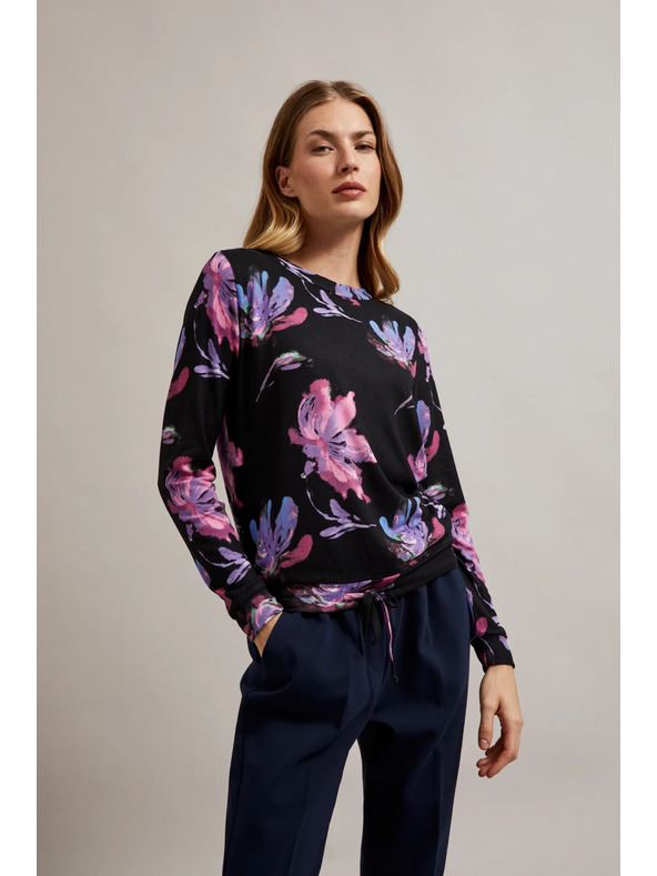 Moodo Лилаво-черен цветен суитшърт