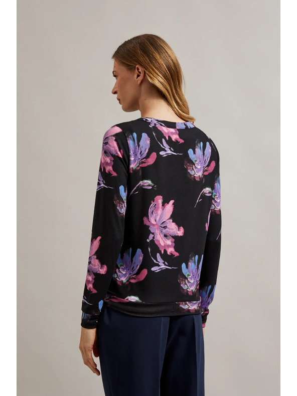 Moodo Лилаво-черен цветен суитшърт