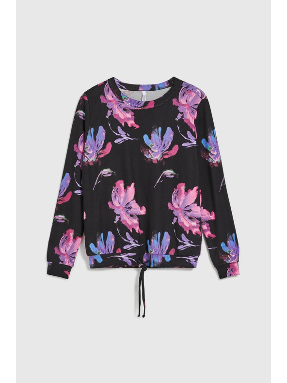 Moodo Лилаво-черен цветен суитшърт