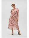 Moodo Бяло-червени цветни дамски рокли Moodo