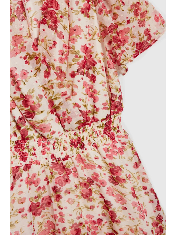 Moodo Бяло-червени цветни дамски рокли Moodo