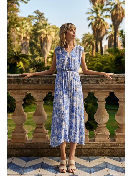 Moodo Щампани сини дамски рокли Moodo