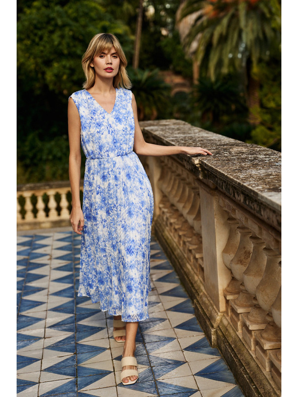 Moodo Щампани сини дамски рокли Moodo