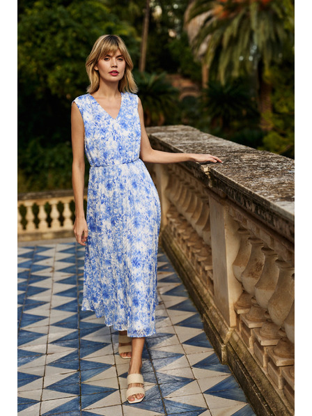 Moodo Щампани сини дамски рокли Moodo