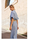 Moodo Синя дамска рокля с риза Moodo