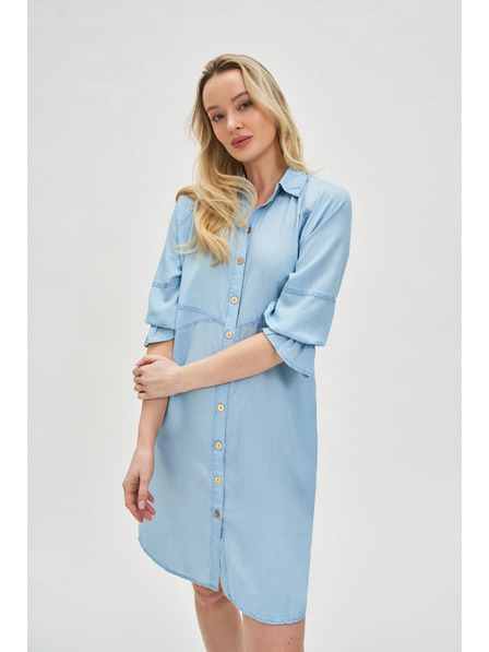 Moodo Синя дамска рокля Moodo