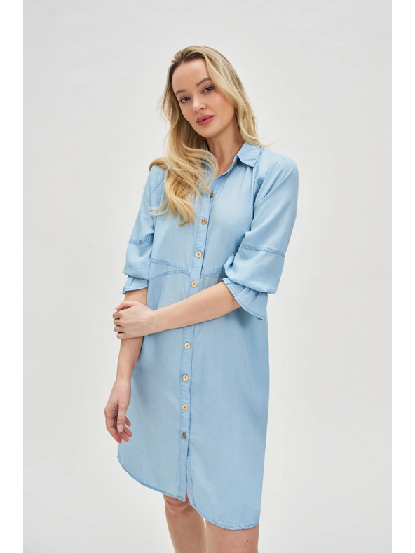 Moodo Синя дамска рокля Moodo