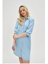 Moodo Синя дамска рокля Moodo