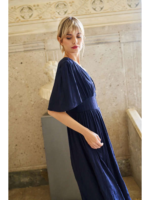 Moodo Тъмносиня дамска рокля Moodo