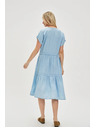 Moodo Светлосини миди рокли с волани Moodo