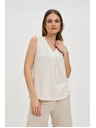 Moodo Кремав дамски топ без ръкави