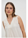 Moodo Кремав дамски топ без ръкави
