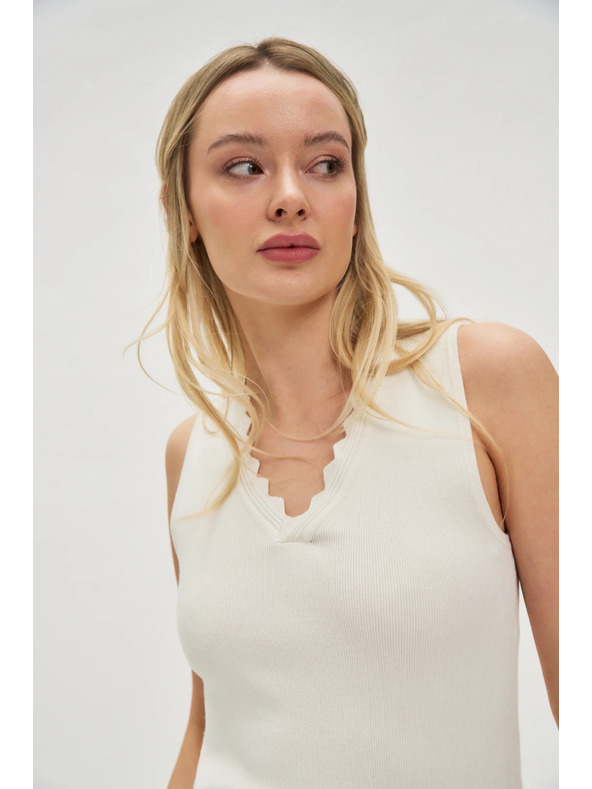 Moodo Бял дамски топ Moodo