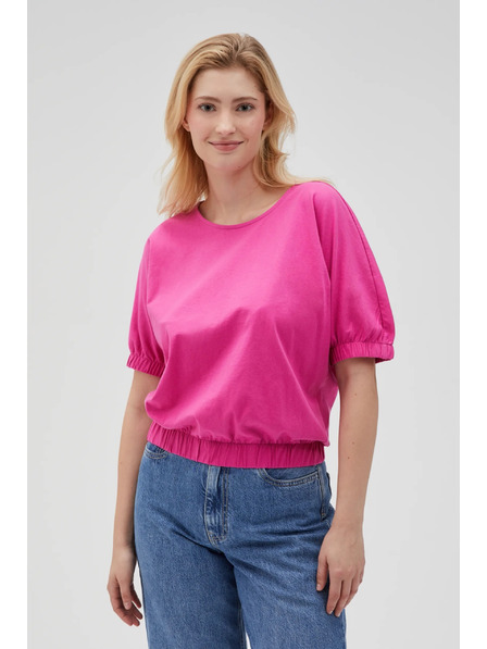 Moodo Фуксия дамска памучна тениска Moodo